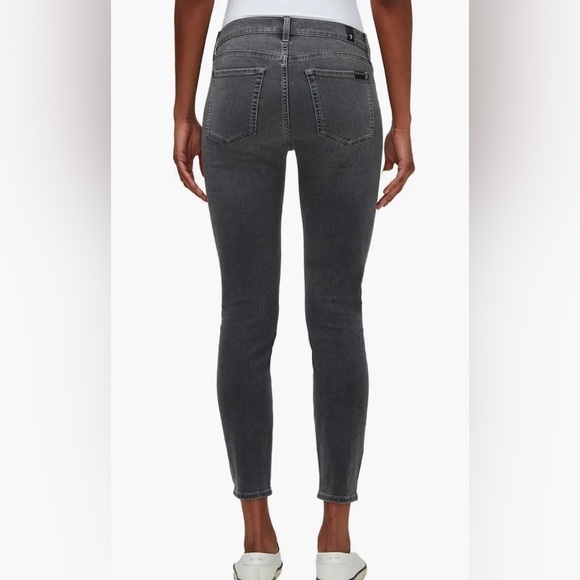 7 For All Mankind Pants - 7 FOR ALL MANKIND - High Waisted Ankle Stretch Skinny Jeans Sz 28